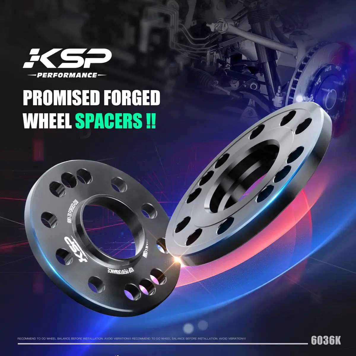 KSP 5X120mm Wheel Spacers 12.7mm Hubcentric Forged Aluminum for BMW 318i 328i 525i 7 Series | Improve Fit & Stance - view 4