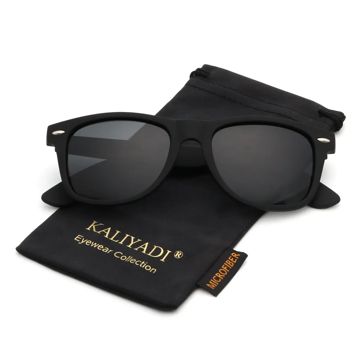 KALIYADI Polarized Sunglasses for Men and Women Matte Finish UV Blocking 52mm (145mm) | True Color HD Lenses - view 2
