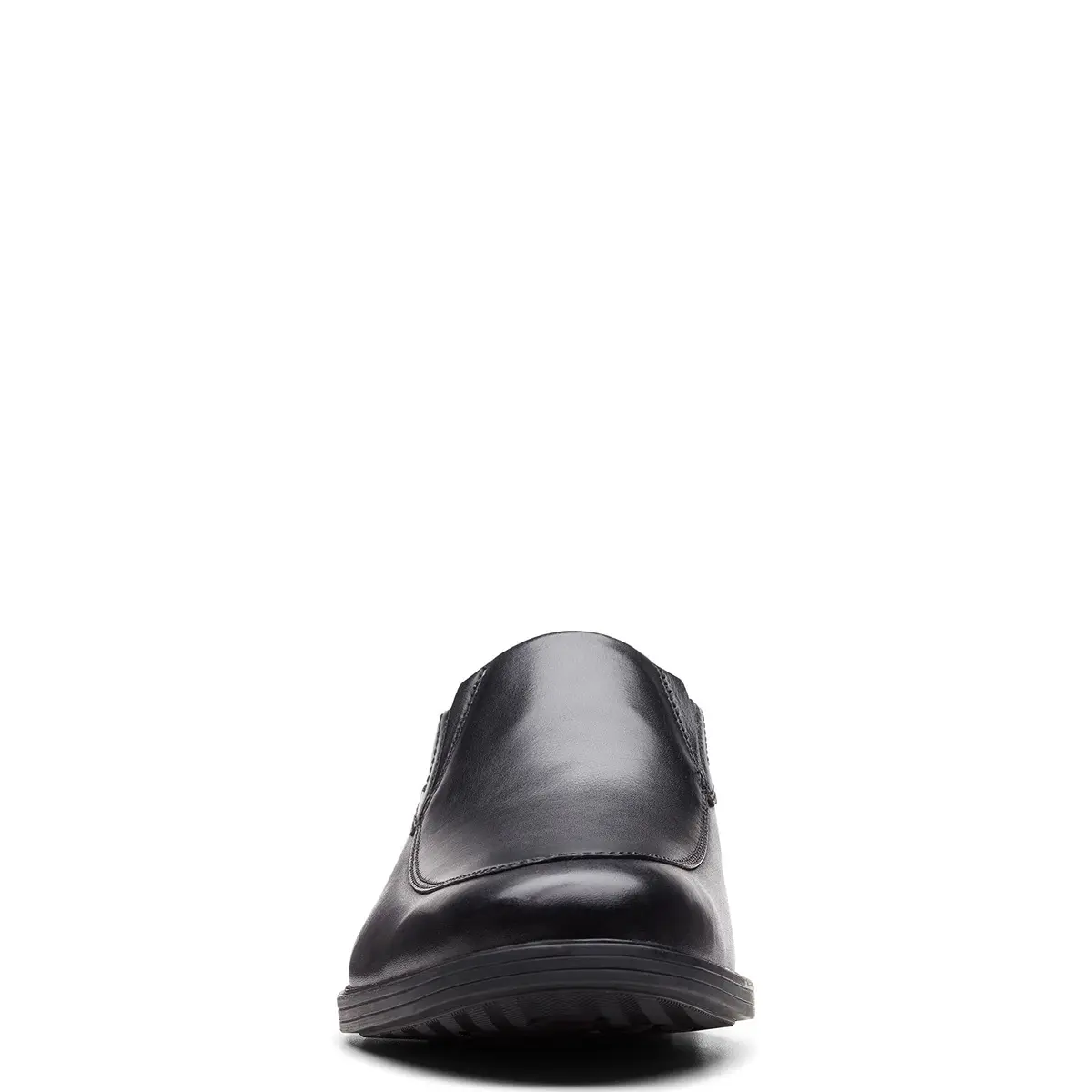 Clarks Whiddon Step Loafer Black Leather 12 Wide | Slip-On Dress Shoe with OrthoLite Support - view 2