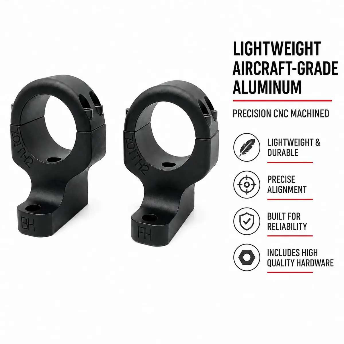 Game Reaper 2 Mount for Howa 1500 Mini & Remington 700 | Precision Machined Tactical Mount with 1 Inch Rings - view 2