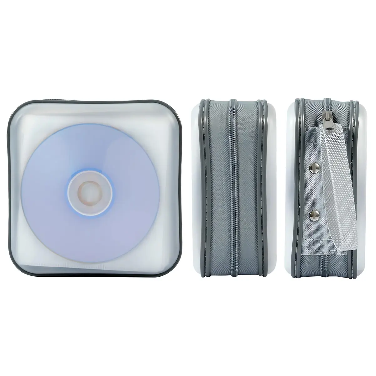 Penxina 40 Capacity CD DVD Case Wallet Holder Portable Disc VCD Heavy Duty Binder Storage Organizer White | Lightweight & Durable - view 7