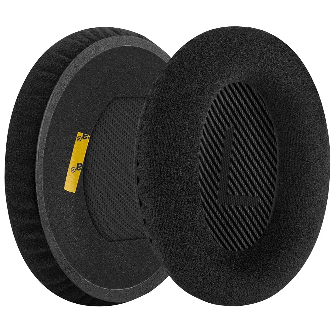 GEEKRIA Comfort Velour Ear Pads for Bose QC45/35 II/35/25/15/SE Headphones (2-Pack, Black) - view 2