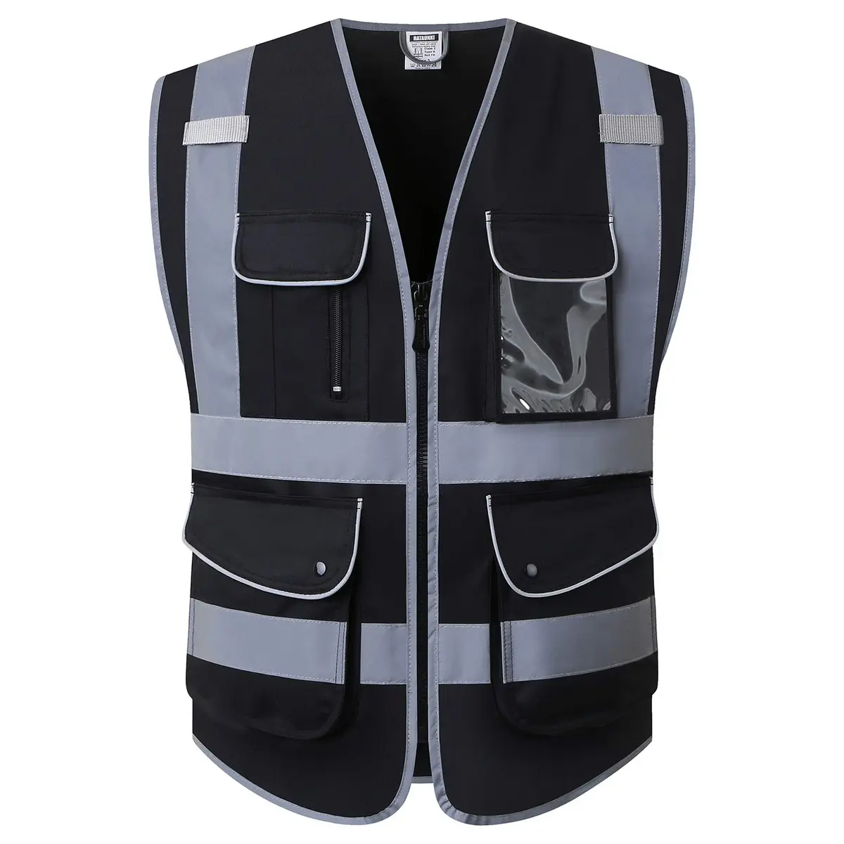 HATAUNKI Class 1 Retro-Reflection Safety Vest X-Large | 9 Pockets & ANSI/ISEA 107-2015 - main product image