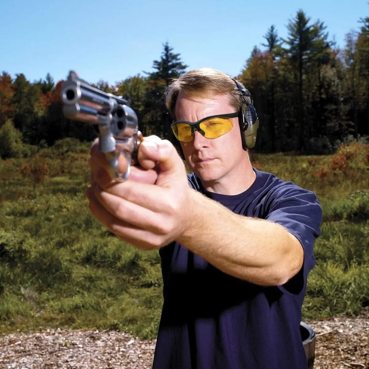 LaneTop Safety Glasses ANSI Z87.1 Impact Polycarbonate Yellow Lens | UV400 Eye Protection for Shooting Range - view 5