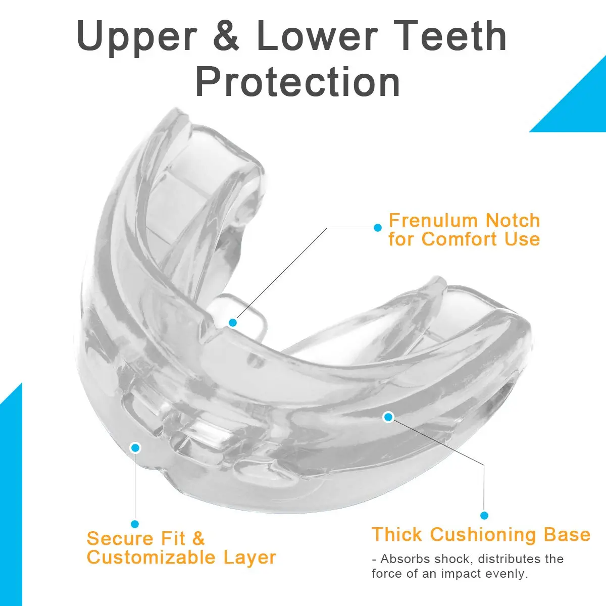Coolrunner Double Braces Mouth Guard | Youth & Adult Sports Dental Protection - view 2