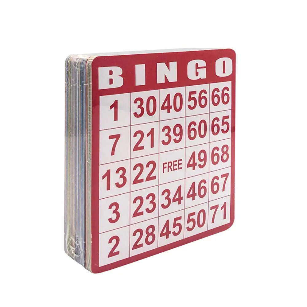 Yuanhe 100 Bingo Game Cards - 5.2x4.7in (13.2x12cm) | Reusable Cardboard for Parties - view 5