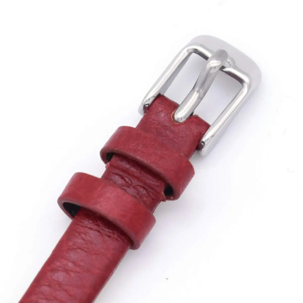 bullish Red Genuine Leather Watch Strap for Fossil Watches | 8mm Width - view 5