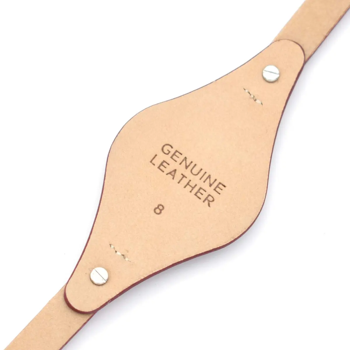 bullish Red Genuine Leather Watch Strap for Fossil Watches | 8mm Width - view 4