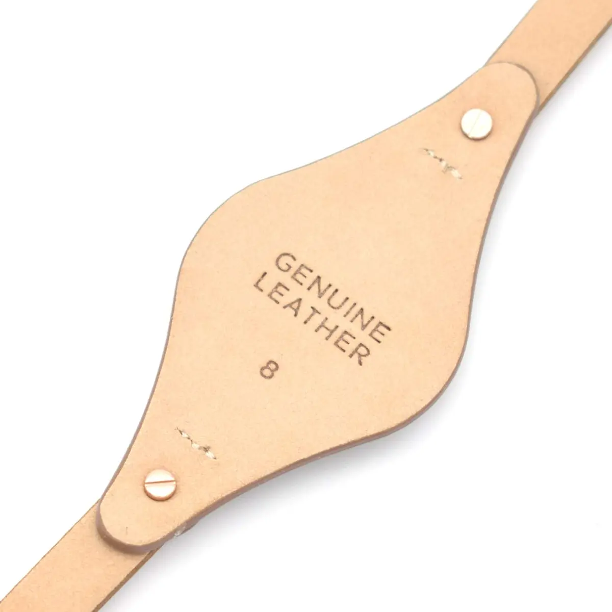 bullish 8mm Genuine Leather Watch Strap Replacement for Fossil ES3148 ES4119 ES4176 ES3262 ES3077 | Elegant Stripe Design - view 4