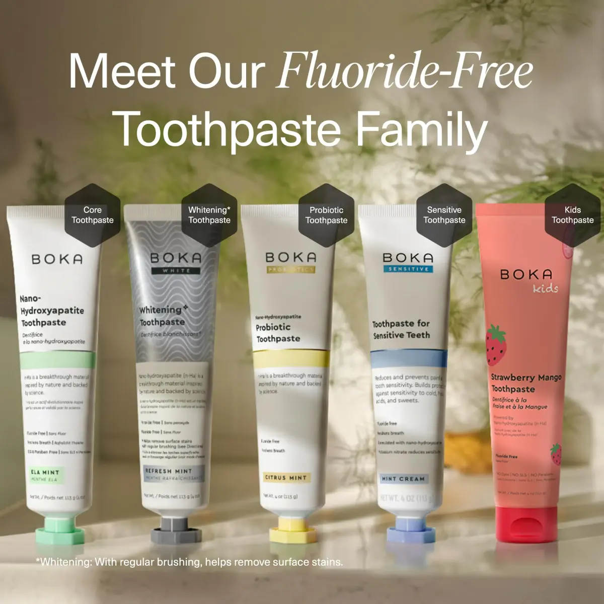 Boka Ela Mint Toothpaste - Fluoride Free with Nano Hydroxyapatite, 118 ml (4 Fl Oz) - view 6