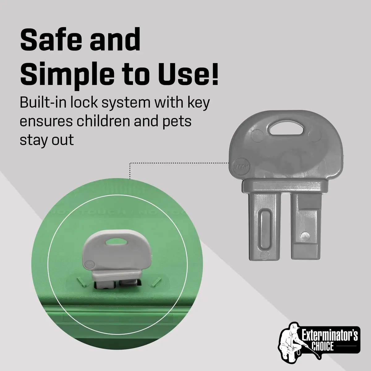 Exterminators Choice Rat Bait Stations - 2-Pack Large Green Bait Boxes | Heavy-Duty Outdoor Rodent Control - view 5