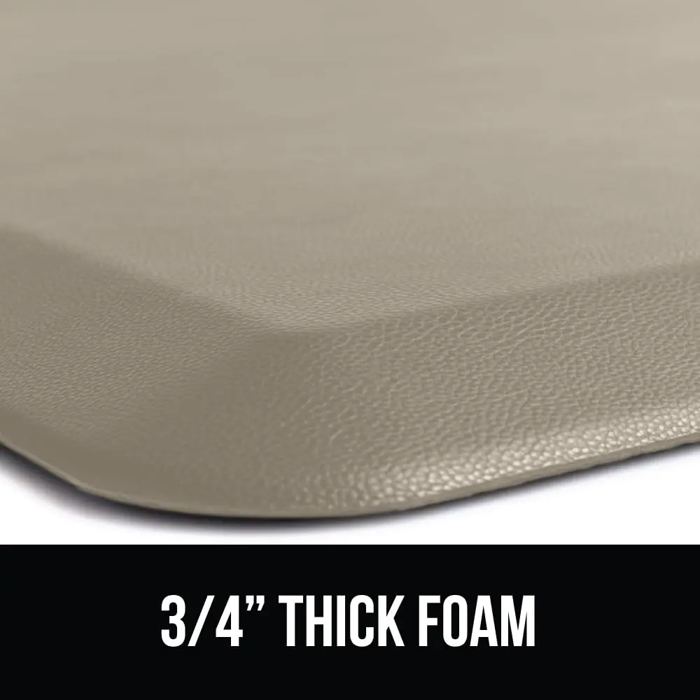 GORILLA GRIP Cushioned Antifatigue Kitchen Mat for Floor, 24x17, Taupe | Supportive 3/4 Inch Foam for Long Standing Comfort - view 8