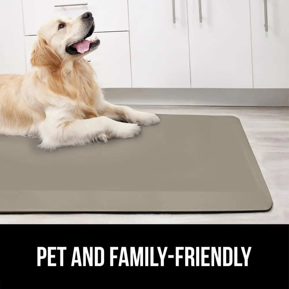 GORILLA GRIP Cushioned Antifatigue Kitchen Mat for Floor, 24x17, Taupe | Supportive 3/4 Inch Foam for Long Standing Comfort - view 9