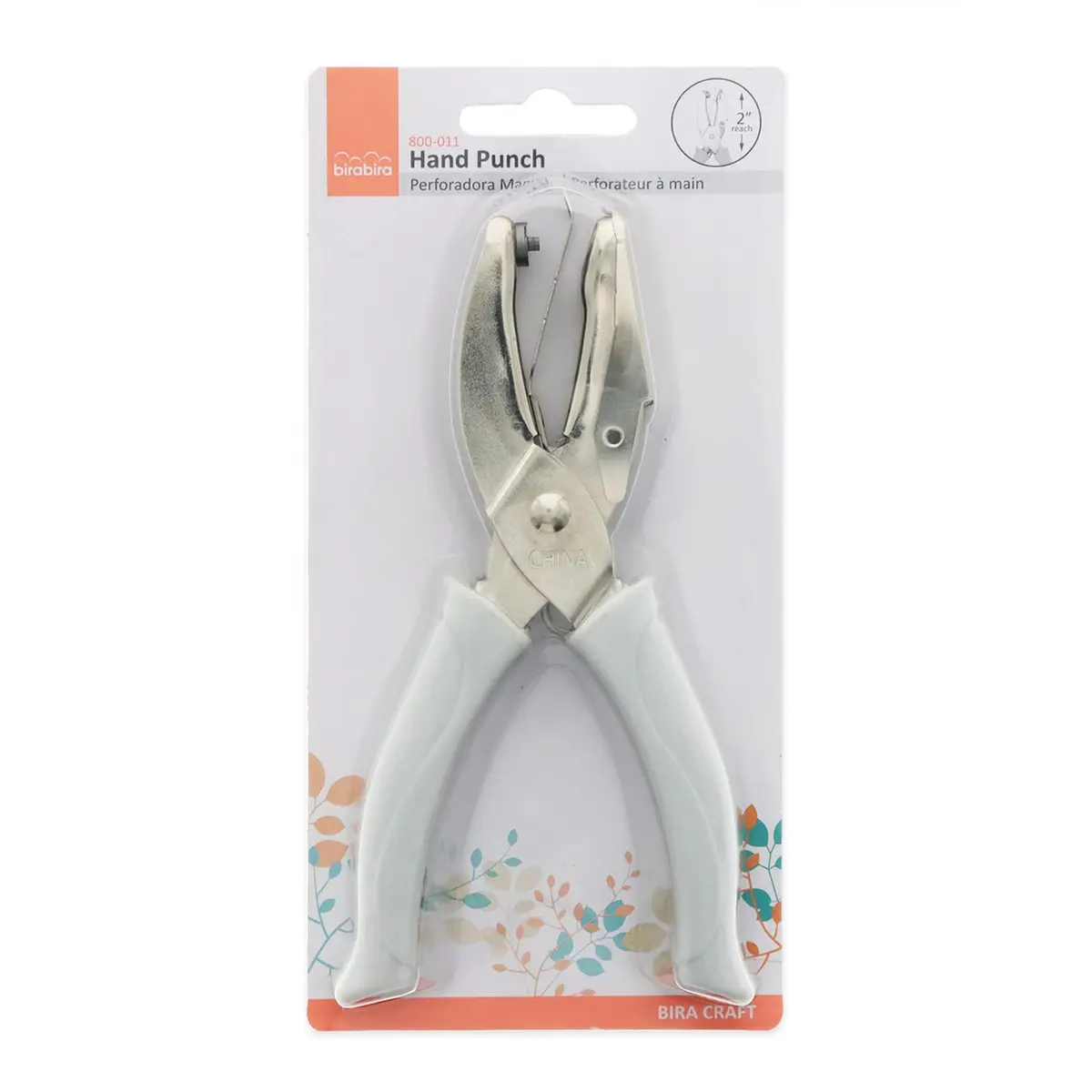 BiraBira Heart Shape Hand Punch 1/4" | Extra Length 2 inch Reach for Paper Crafting Scrapbooking - view 3
