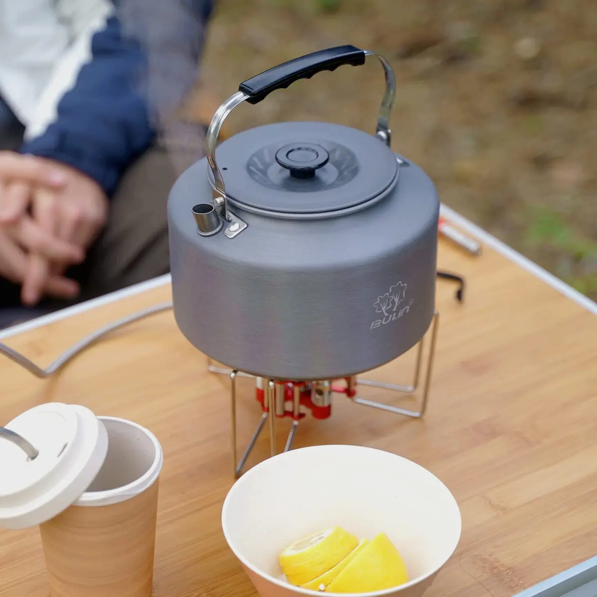 Bulin Camping Kettle 2.2L (740ml / 2.3 Quarts) | Fast Heating Water Boiler for Open Fire & Stoves - view 9