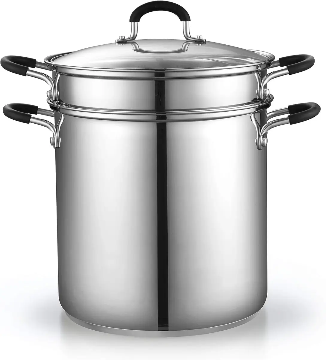 Cook N Home 12 Quart Stainless Steel Pasta Pot with Strainer Insert | 3-in-1 Multipurpose Cookware - view 4
