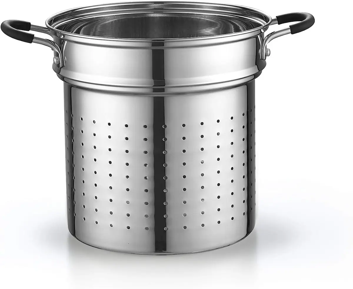 Cook N Home 12 Quart Stainless Steel Pasta Pot with Strainer Insert | 3-in-1 Multipurpose Cookware - view 5