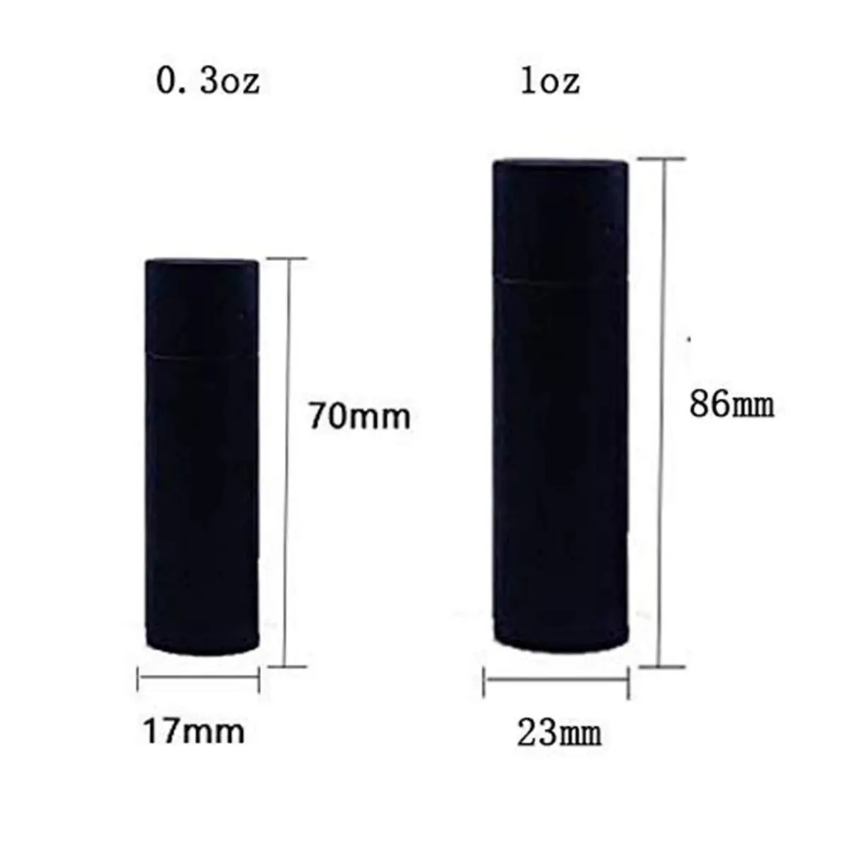 Healthcom 10 Pcs 1 oz (29.57 ml) Kraft Paper Lip Balm Tubes | DIY Cosmetic Containers for Balms, Lotions, Deodorant - view 2
