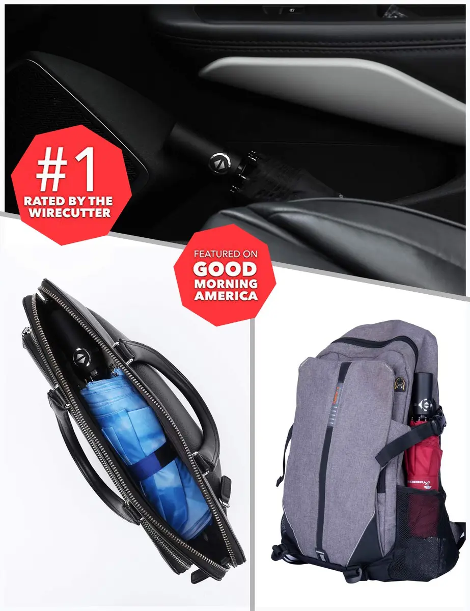 SY COMPACT Travel Umbrella for Rain, Windproof Automatic Compact Umbrella | Lightweight, Windproof, UV Coated - view 4