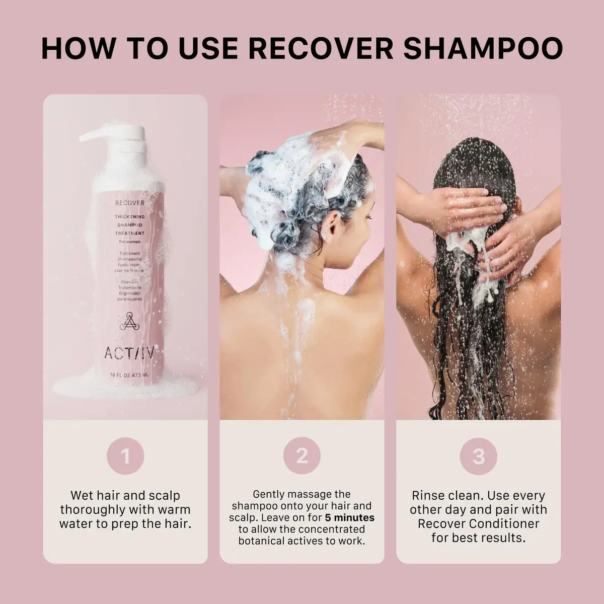 ACTIIV Recover Women's Thickening Shampoo Treatment | Fuller Hair, 16 Fl Oz - view 4