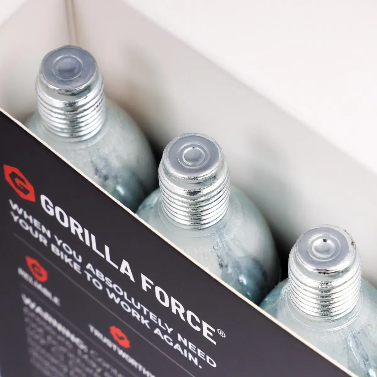 Gorilla Force 25g CO2 Cartridges 5-Pack | Fast Flat Repair for Bikes - view 5