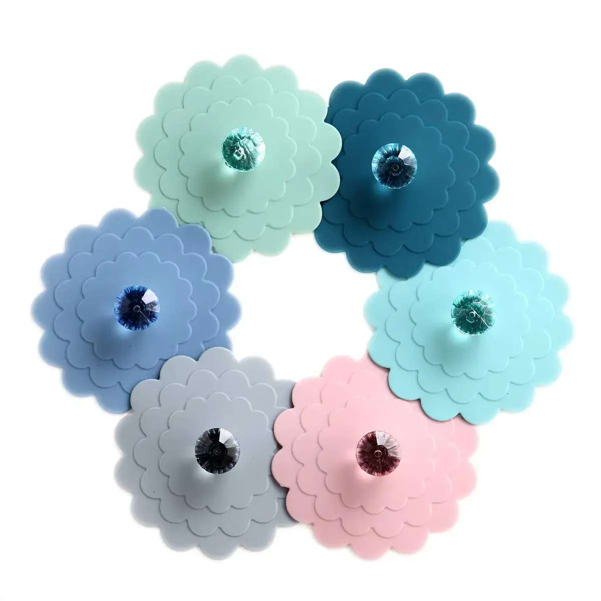 colinda Extra Large Silicone Cup Lid Set 6 Colors | Universal Fit for Mugs & Tumblers - main product image