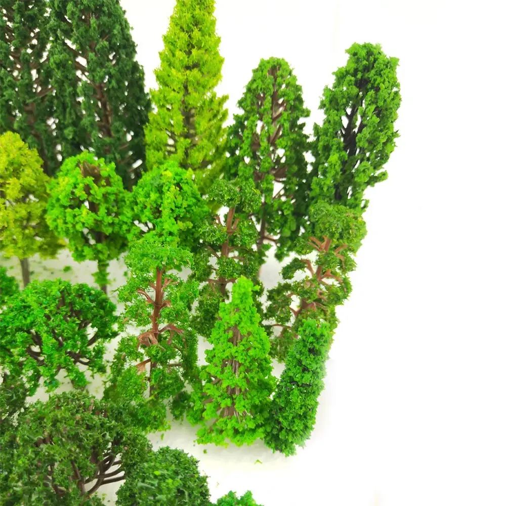 Tazimi Natural Artificial Model Trees 3.5-15 cm (1.36-6 inch) | 60 Pieces for Diorama & Train Scenery - view 6