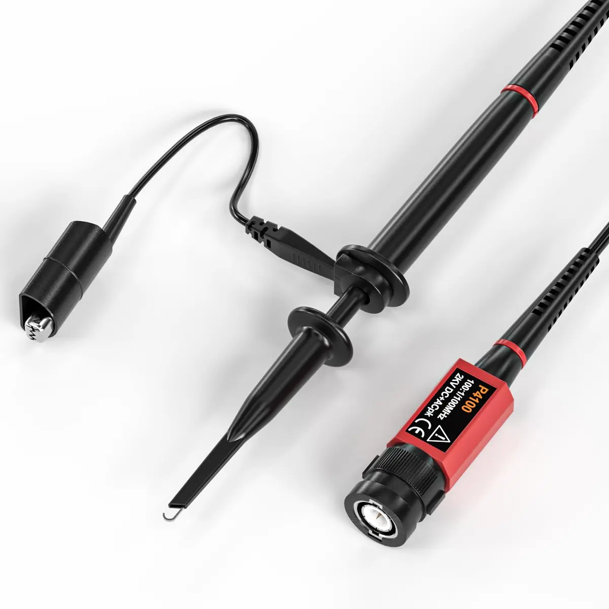 Goupchn P4100 High Voltage Oscilloscope Probe 100MHz 2KV 100:1 Attenuation | 1.2m Cable & Accessory Kit - view 3