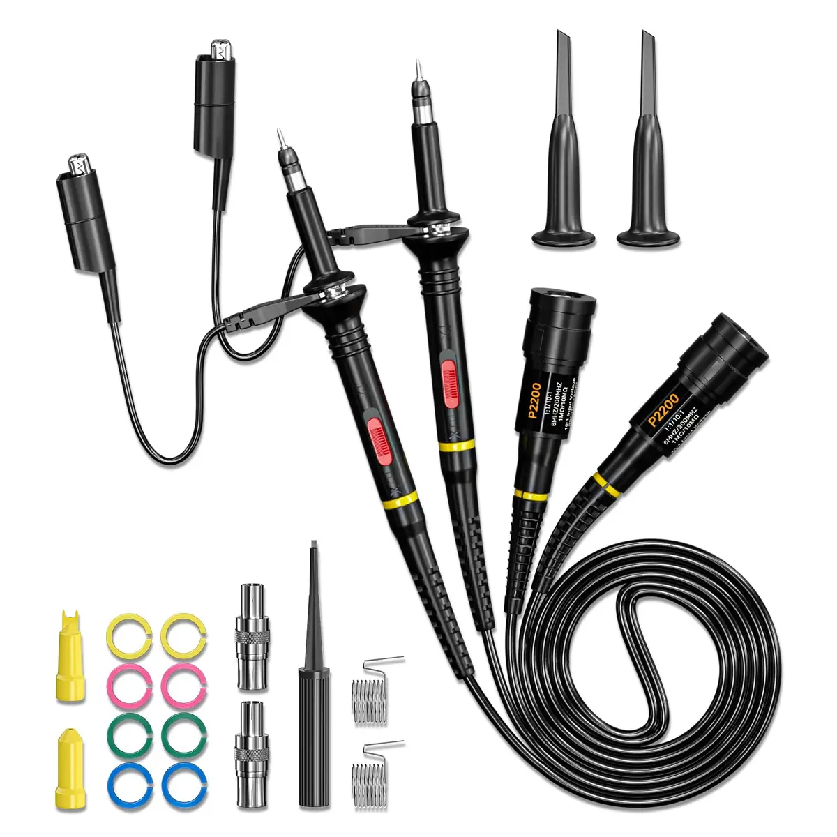 Goupchn P2200 200MHz Oscilloscope Probe Set 200MHz (600Vp-p) | Precision Measuring Tool - main product image