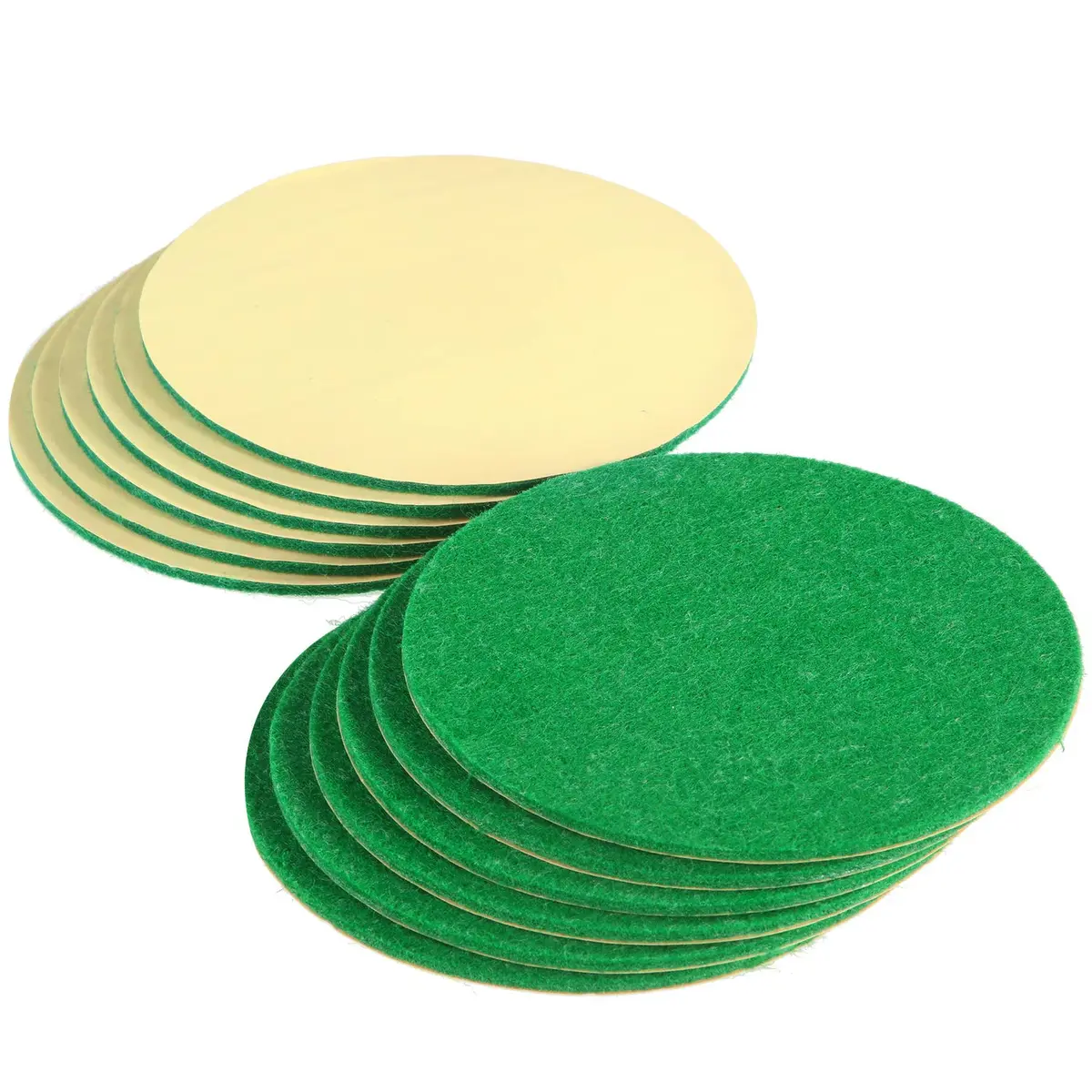 Gejoy Green Air Hockey Paddle Pads Replacement Felt Stickers 94 mm (3.7 inches) | 12-Pack for 96 mm Pushers - view 3