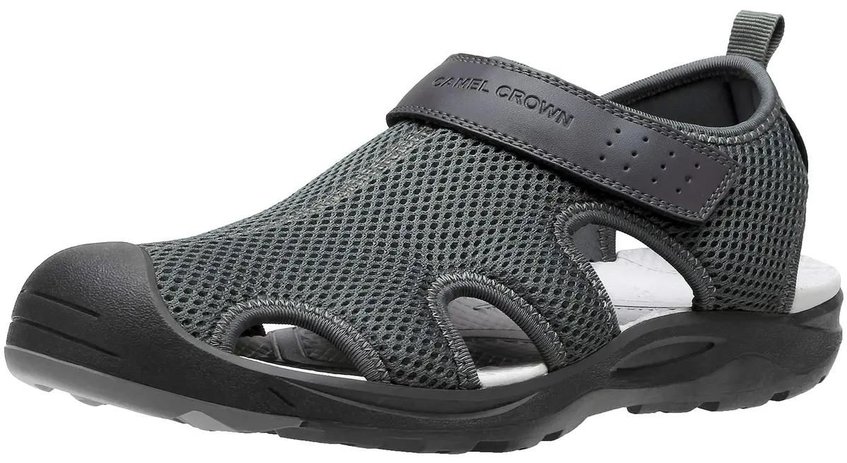 CAMEL CROWN Men's Mesh Hiking Sandals Closed-Toe Beach Sandal for Athletic Outdoor Summer Waterproof | Breathable, Adjustable, Waterproof - main product image