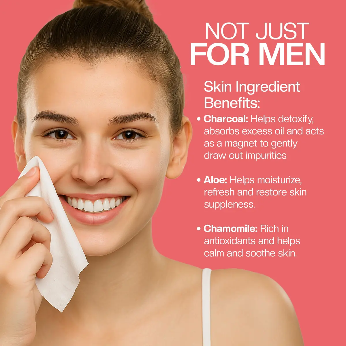 The Nobleman Refreshing Face & Body Cleansing Wipes – Aloe Vera & Grapefruit | Gentle, Biodegradable, 30 Ct - view 8