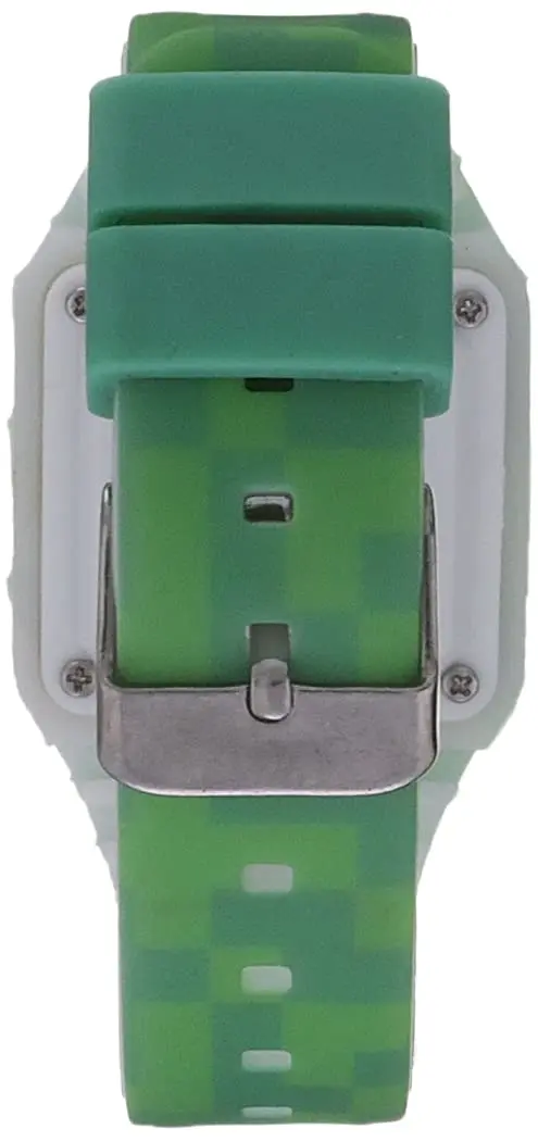 Accutime Minecraft Creeper Kids LED Touch Watch Green Silicone Digital Timepiece | 35mm Case - view 2