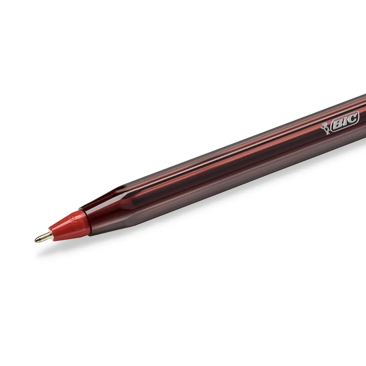 BIC Crystal Exact Fine Point Pens (0.7 mm) - Red, Box of 20 | Precise Writing for Office & School - view 3