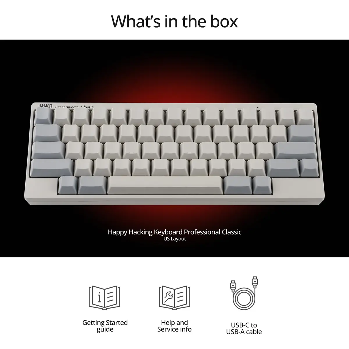 HHKB Happy Hacking Keyboard Professional Classic White | Compact 60 Key, Electrocapacitive Switches, Bluetooth & USB Connectivity - view 6
