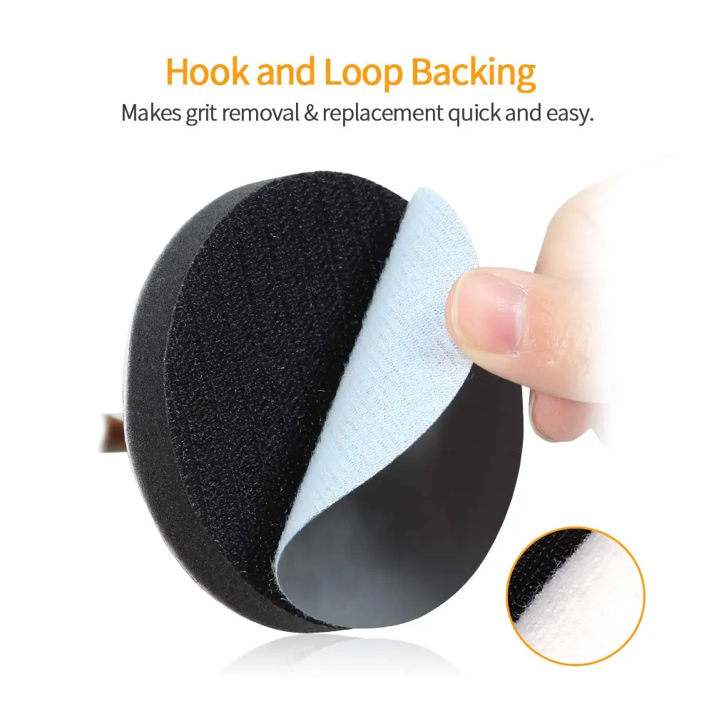 SPEEDWOX Hook and Loop Sanding Discs 3 Inch 3000 Grit Very Fine Blue Aluminum Oxide 100-Pack | For Woodworking & Rotary Tools - view 4