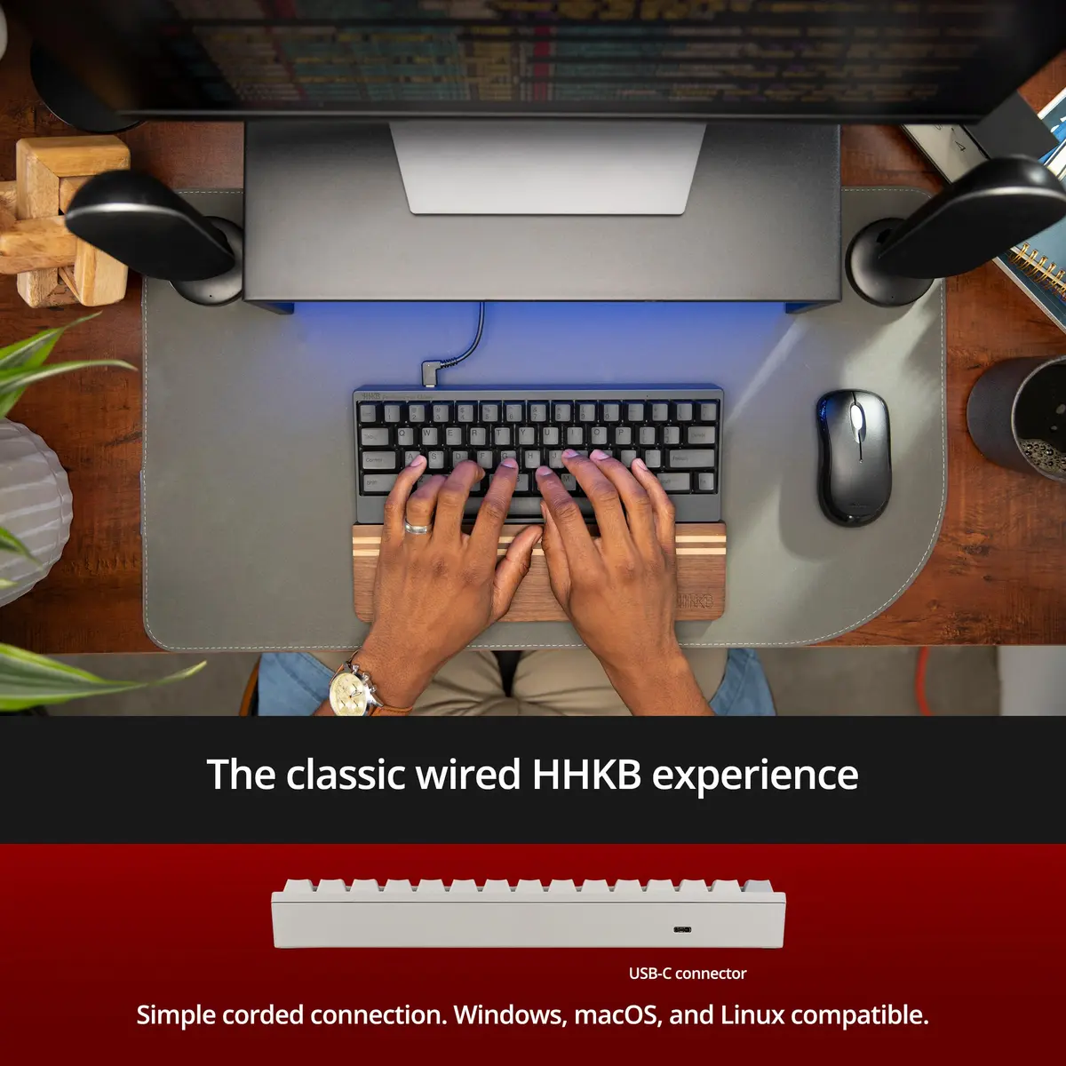 HHKB Happy Hacking Keyboard Professional Classic Charcoal | Compact 60 Key Layout for Programmers - view 5