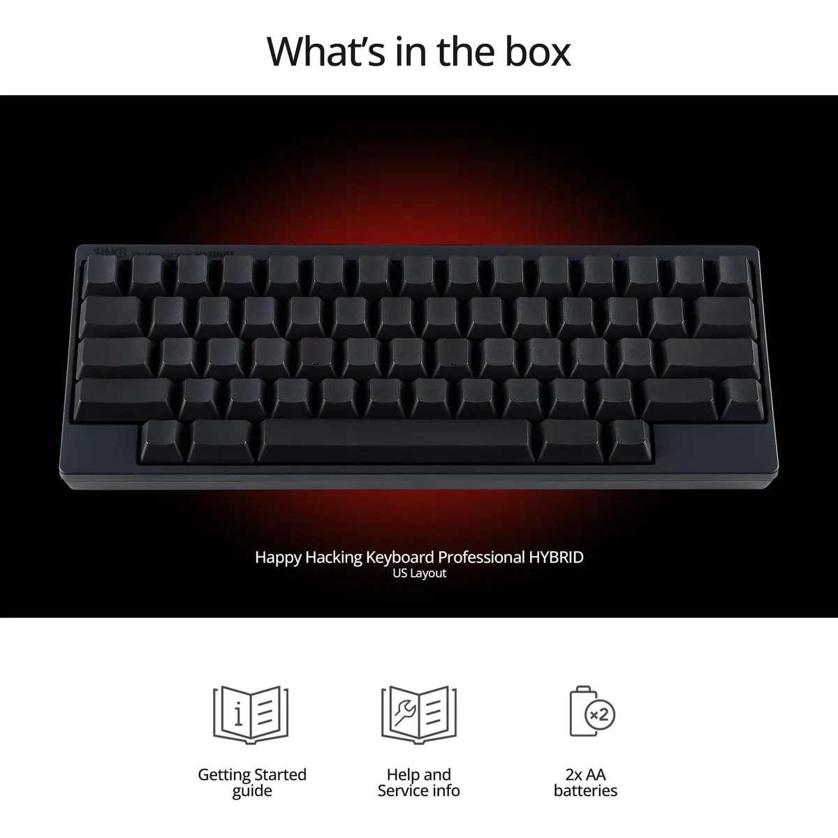 HHKB Happy Hacking Keyboard Professional Hybrid Charcoal | Compact, Bluetooth & USB, Programmers' Choice - view 6