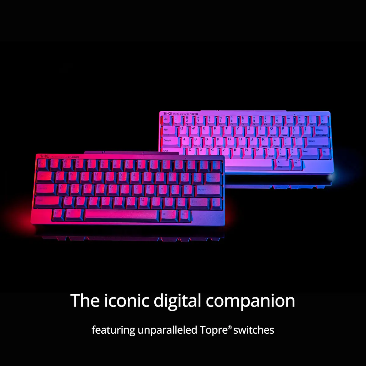 HHKB Happy Hacking Keyboard Professional Hybrid Charcoal | Compact, Bluetooth & USB, Programmers' Choice - view 2