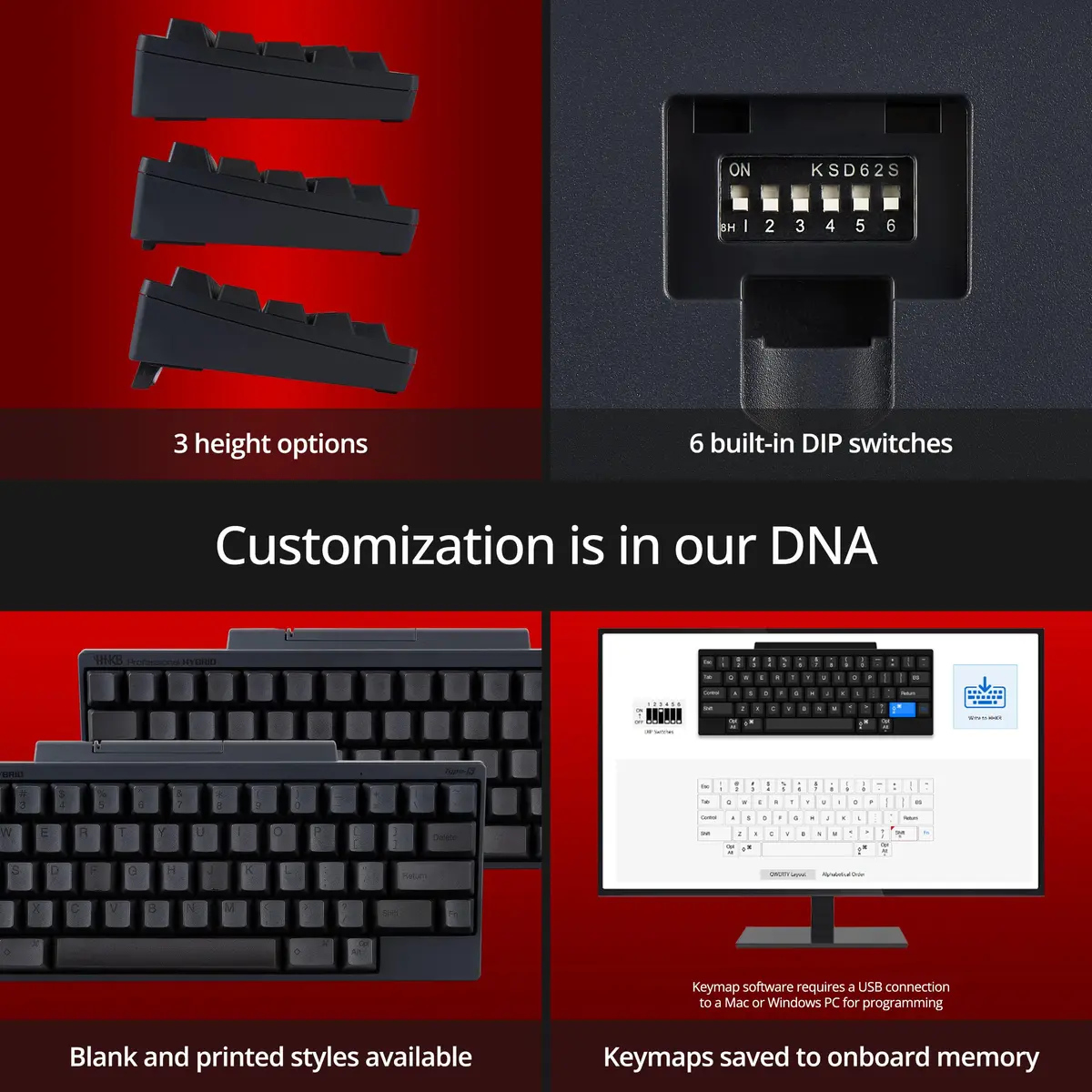 HHKB Happy Hacking Keyboard Professional Hybrid Charcoal | Compact, Bluetooth & USB, Programmers' Choice - view 4