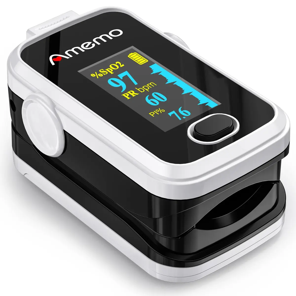 Amemo Blood Oxygen Monitor Fingertip OLED Display | Accurate, Durable & Easy to Use - main product image