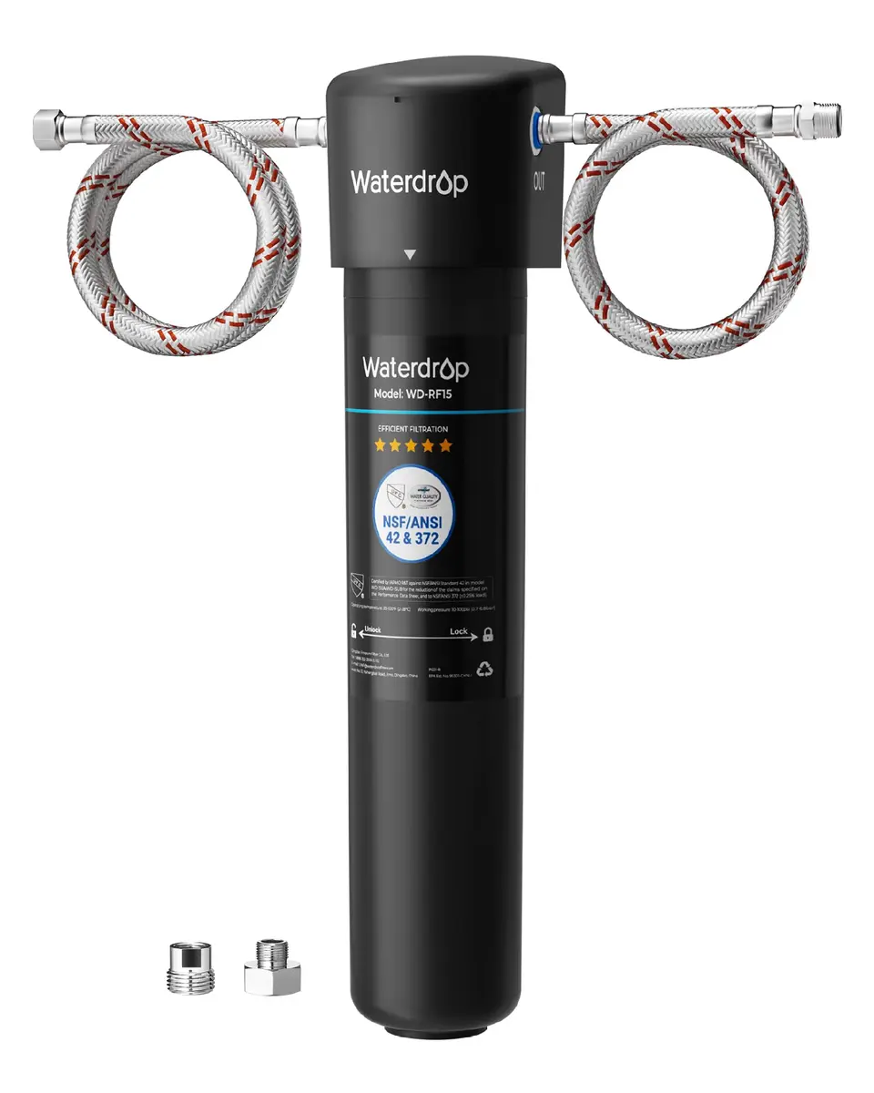 Waterdrop 15UA Under Sink Water Filter System | 19000 Gallons, 2 Years | NSF/ANSI 42 & 372 Certified - main product image