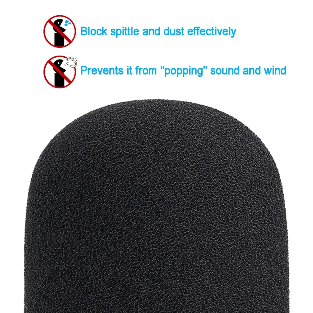 YOUSHARES Foam Windscreen Cover for Audio-Technica ATR2500x-USB Microphone | Blocks Plosives & Wind Noise - view 4