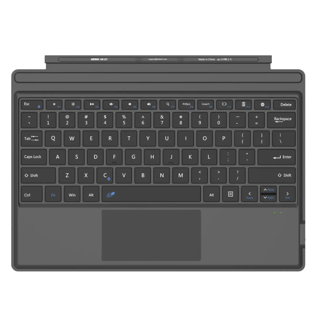 Arteck Bluetooth Keyboard for Microsoft Surface Pro 7/6/5/4/3 | Ultra-Slim Portable Wireless Keyboard with Touchpad - view 2
