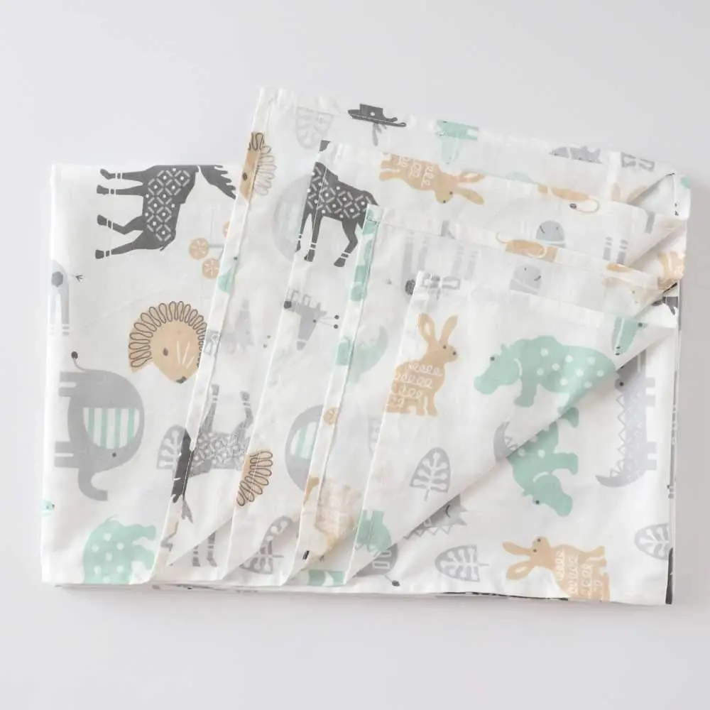 Emenpy 3Pcs Cotton Toddler Sheet Set | Crib Fitted & Flat Sheets, Pillowcase, Soft & Breathable - view 5