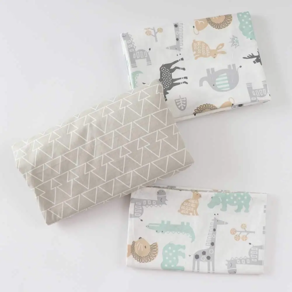 Emenpy 3Pcs Cotton Toddler Sheet Set | Crib Fitted & Flat Sheets, Pillowcase, Soft & Breathable - view 6