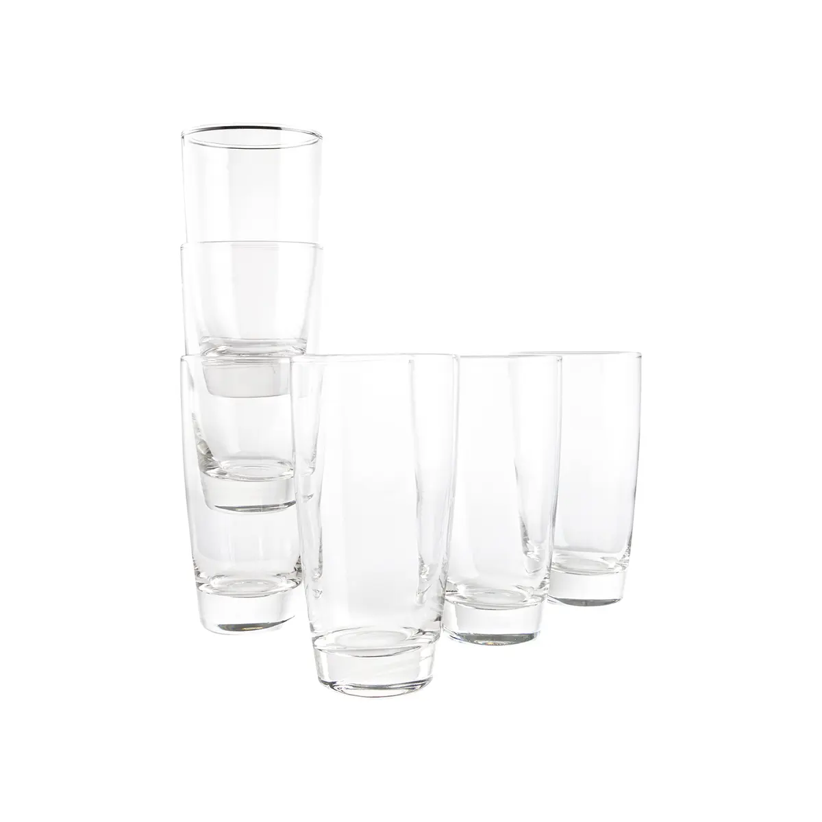 Vikko Water Tumblers 16.4oz | Thick Durable Glass Set of 6 for Everyday Use - view 5