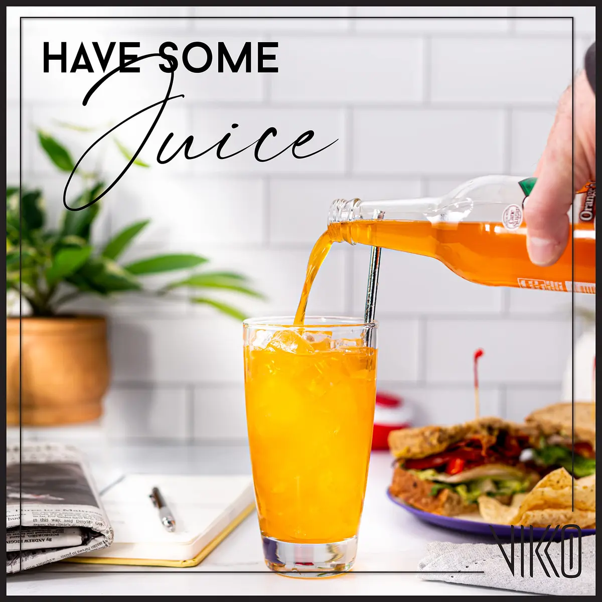 Vikko Water Tumblers 16.4oz | Thick Durable Glass Set of 6 for Everyday Use - view 2