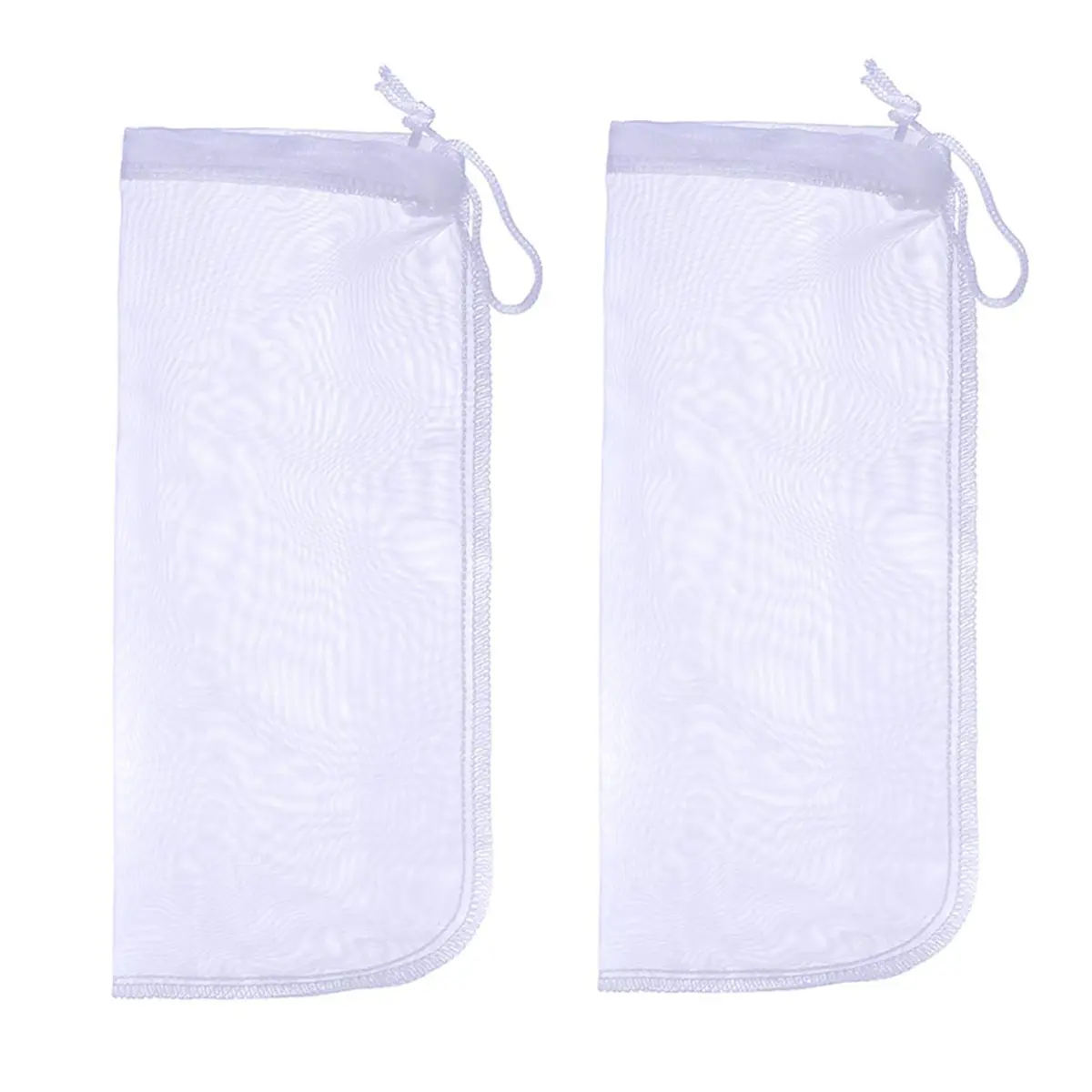 ALEGI Aquarium 180 Micron Extra Fine Media Filter Bag, 10"x3.9" (6 Pack) | Reusable Drawstring Mesh for Fine Resins - main product image