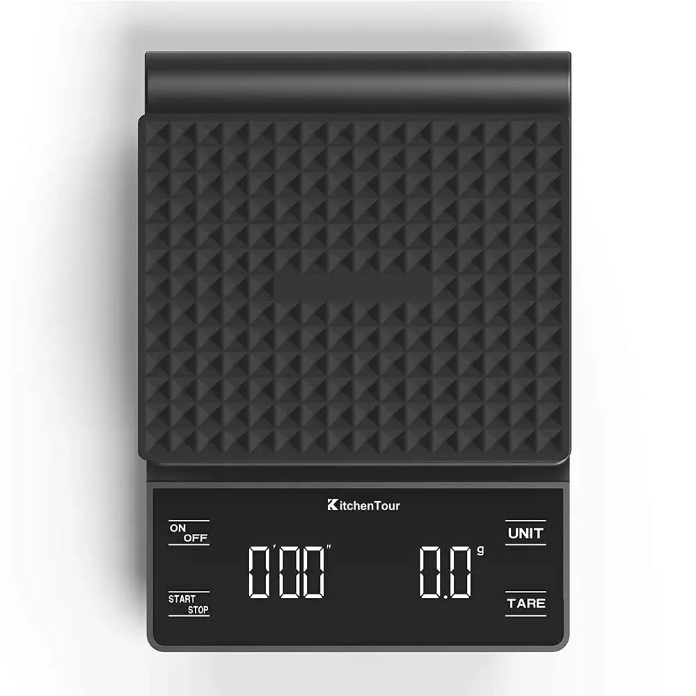 K KitchenTour Digital Coffee Scale with Timer 3kg (6.6lb) | High Precision 0.1g Graduation - main product image